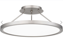 Quoizel OST1820BN - Outskirts Integrated LED Brushed Nickel Semi-Flush Mount Light