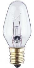  0379100 - 7W C7 Incandescent Clear E12 (Candelabra) Base, 120 Volt, Card, 2-Pack