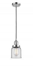  201C-PC-G52-LED - Bell - 1 Light - 5 inch - Polished Chrome - Cord hung - Mini Pendant