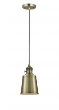  201CSW-AB-M9-AB-LED - Addison - 1 Light - 5 inch - Antique Brass - Cord hung - Mini Pendant