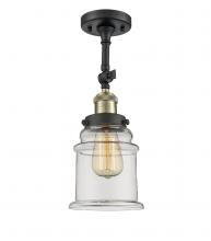  201F-BAB-G182-LED - Canton - 1 Light - 6 inch - Black Antique Brass - Semi-Flush Mount