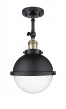  201F-BAB-HFS-84-BK-LED - Hampden - 1 Light - 9 inch - Black Antique Brass - Semi-Flush Mount