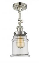 Innovations Lighting 201F-PN-G182-LED - Canton - 1 Light - 6 inch - Polished Nickel - Semi-Flush Mount