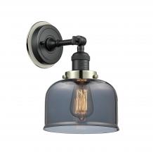  203BK-BPPN-HRPN-G73 - Bell - 1 Light - 8 inch - Matte Black - Sconce