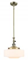  206-AB-G691-12 - Bridgeton - 1 Light - 12 inch - Antique Brass - Stem Hung - Mini Pendant