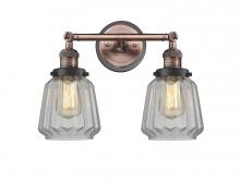  208BP-ACBK-G142 - Chatham - 2 Light - 16 inch - Antique Copper - Bath Vanity Light