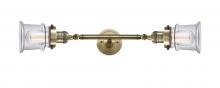  208L-AB-G182S-LED - Canton - 2 Light - 6 inch - Antique Brass - Bath Vanity Light