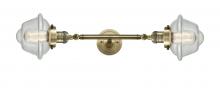  208L-AB-G534-LED - Oxford - 2 Light - 8 inch - Antique Brass - Bath Vanity Light