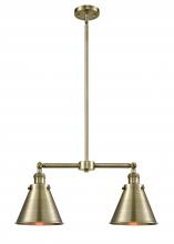  209-AB-M13-AB-LED - Appalachian - 2 Light - 23 inch - Antique Brass - Stem Hung - Island Light