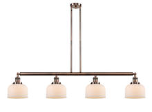 Innovations Lighting 214-AC-G71 - Bell - 4 Light - 53 inch - Antique Copper - Stem Hung - Island Light