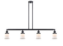  214-BK-G181S - Canton - 4 Light - 51 inch - Matte Black - Stem Hung - Island Light