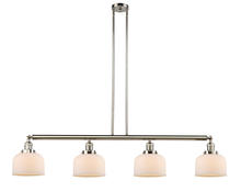  214-PN-G71 - Bell - 4 Light - 53 inch - Polished Nickel - Stem Hung - Island Light