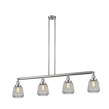  214-SN-G142 - Chatham - 4 Light - 51 inch - Brushed Satin Nickel - Stem Hung - Island Light