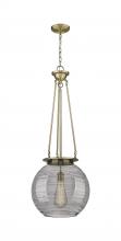 Innovations Lighting 221-1P-AB-G1213-16SM - Athens Deco Swirl - 1 Light - 16 inch - Antique Brass - Chain Hung - Pendant
