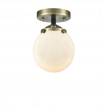  284-1C-BAB-G201-6-LED - Beacon - 1 Light - 6 inch - Black Antique Brass - Semi-Flush Mount