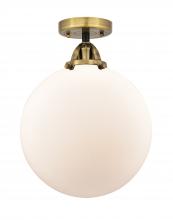  288-1C-BAB-G201-12-LED - Beacon - 1 Light - 12 inch - Black Antique Brass - Semi-Flush Mount