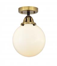  288-1C-BAB-G201-8-LED - Beacon - 1 Light - 8 inch - Black Antique Brass - Semi-Flush Mount