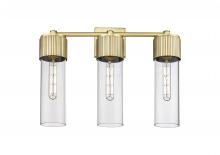  428-3W-BB-G428-12CL - Bolivar - 3 Light - 21 inch - Brushed Brass - Bath Vanity Light