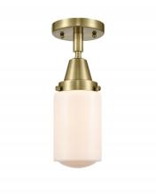  447-1C-AB-G311-LED - Dover - 1 Light - 5 inch - Antique Brass - Flush Mount