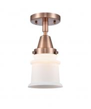  447-1C-AC-G181S-LED - Canton - 1 Light - 6 inch - Antique Copper - Flush Mount