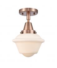  447-1C-AC-G531-LED - Oxford - 1 Light - 8 inch - Antique Copper - Flush Mount