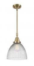  447-1S-AB-G222-LED - Seneca Falls - 1 Light - 10 inch - Antique Brass - Mini Pendant