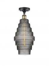 Innovations Lighting 516-1C-BAB-G673-8-LED - Cascade - 1 Light - 8 inch - Black Antique Brass - Semi-Flush Mount