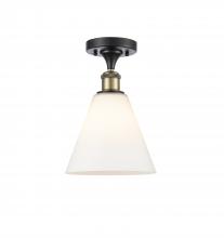  516-1C-BAB-GBC-81-LED - Berkshire - 1 Light - 8 inch - Black Antique Brass - Semi-Flush Mount