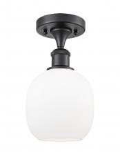  516-1C-BK-G101-LED - Belfast - 1 Light - 6 inch - Matte Black - Semi-Flush Mount