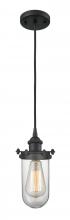  516-1P-BK-CE231-CL-LED - Kingsbury - 1 Light - 4 inch - Matte Black - Cord hung - Mini Pendant