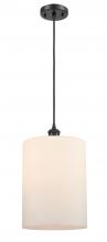  516-1P-BK-G111-L - Cobbleskill - 1 Light - 9 inch - Matte Black - Cord hung - Mini Pendant