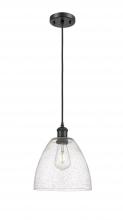 Innovations Lighting 516-1P-BK-GBD-94 - Bristol - 1 Light - 9 inch - Matte Black - Cord hung - Mini Pendant