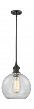  516-1S-OB-G122-LED - Athens - 1 Light - 8 inch - Oil Rubbed Bronze - Mini Pendant