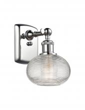  516-1W-PC-G555-6CL - Ithaca - 1 Light - 6 inch - Polished Chrome - Sconce