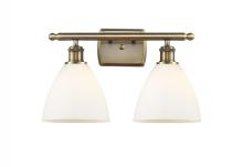  516-2W-AB-GBD-751-LED - Bristol - 2 Light - 18 inch - Antique Brass - Bath Vanity Light