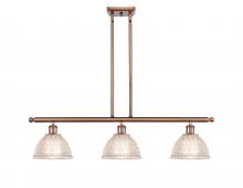  516-3I-AC-G422-LED - Arietta - 3 Light - 36 inch - Antique Copper - Cord hung - Island Light