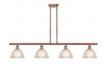  516-4I-AC-G422-LED - Arietta - 4 Light - 48 inch - Antique Copper - Cord hung - Island Light