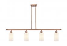  516-4I-AC-G801-LED - Clymer - 4 Light - 48 inch - Antique Copper - Cord hung - Island Light