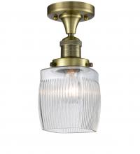  517-1CH-AB-G302-LED - Colton - 1 Light - 6 inch - Antique Brass - Semi-Flush Mount