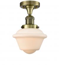  517-1CH-AB-G531-LED - Oxford - 1 Light - 8 inch - Antique Brass - Semi-Flush Mount