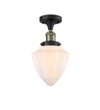  517-1CH-BAB-G661-7-LED - Bullet - 1 Light - 7 inch - Black Antique Brass - Semi-Flush Mount