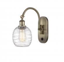  518-1W-AB-G1013-LED - Belfast - 1 Light - 6 inch - Antique Brass - Sconce