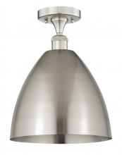  616-1F-SN-MBD-12-SN - Bristol - 1 Light - 12 inch - Brushed Satin Nickel - Semi-Flush Mount