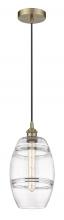  616-1P-AB-G557-8CL - Vaz - 1 Light - 8 inch - Antique Brass - Cord hung - Mini Pendant