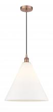  616-1P-AC-GBC-161-LED - Berkshire - 1 Light - 16 inch - Antique Copper - Cord hung - Pendant