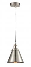  616-1PH-SN-M13-SN-LED - Appalachian - 1 Light - 8 inch - Brushed Satin Nickel - Cord hung - Mini Pendant