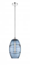  616-1S-PC-G557-10BL - Vaz - 1 Light - 10 inch - Polished Chrome - STEM hung - Mini Pendant