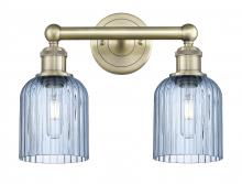  616-2W-AB-G559-5BL - Bridal Veil - 2 Light - 14 inch - Antique Brass - Bath Vanity Light