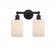  616-2W-BK-G341 - Hadley - 2 Light - 14 inch - Matte Black - Bath Vanity Light