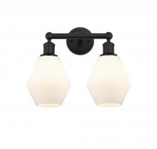  616-2W-BK-G651-6 - Cindyrella - 2 Light - 15 inch - Matte Black - Bath Vanity Light